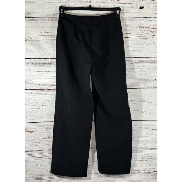 Cintas Black Work Uniform Dress Pants Womens Sz 0 Polyester Flat Front High Rise - Picture 2 of 9